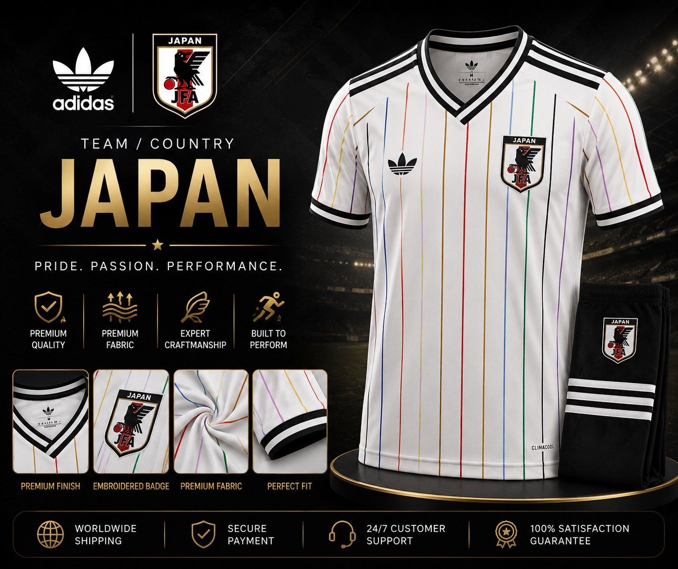 Japan Rainbow Stripe Special Edition Jersey 2025/26
