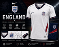 England Home Jersey 2025/26 – Fan Version (White)