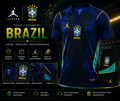 Brazil Midnight Blue Away Jersey 2025/26 – Jordan Edition